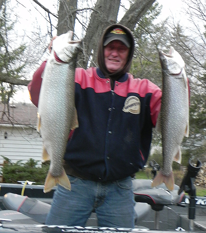 Caught this afternoon 10lb and 8 lb Lake Trout.