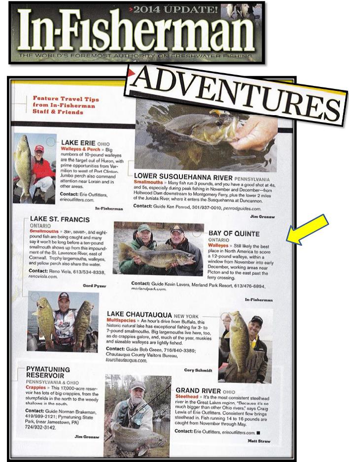 Bay of Quinte Makes it into Fall Issue of In-Fisherman