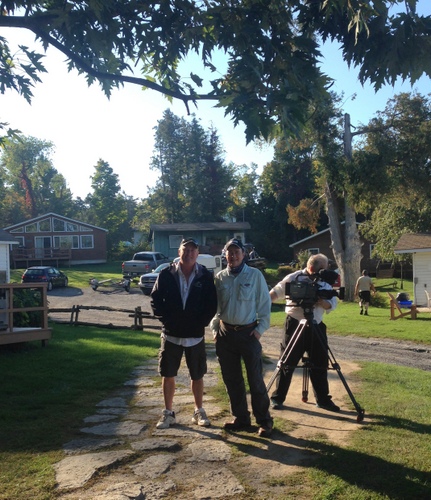 Ray Carignan, Host of Outdoor Passion TV Filming at Merland Park