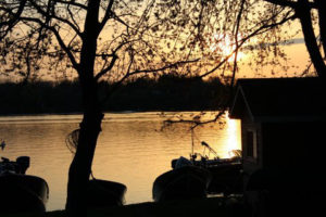 Sunset view from Cottages