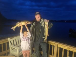 Father/daughter walleye